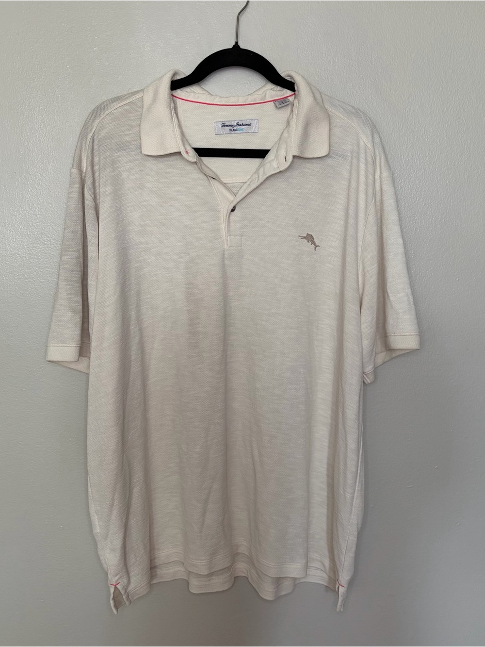 Tommy Bahama Men’s Island Zone Polo Golf Shirt Size XXL Summer Cream